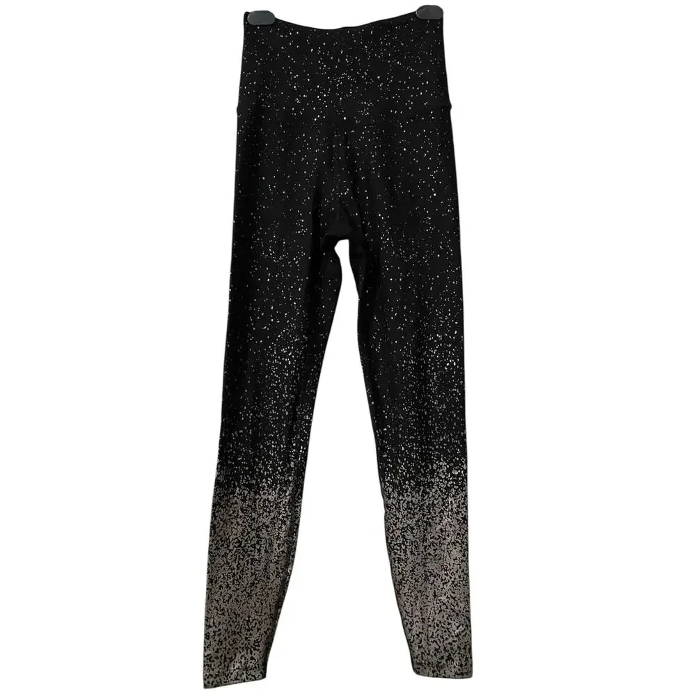 Beyond Yoga Alloy Ombre High Waisted Legging Small Iridescent Sparkle Celeb JLo